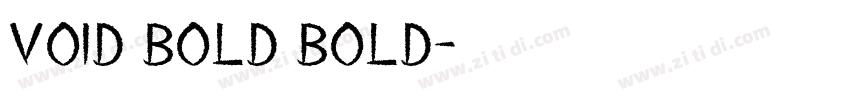 Void Bold Bold字体转换